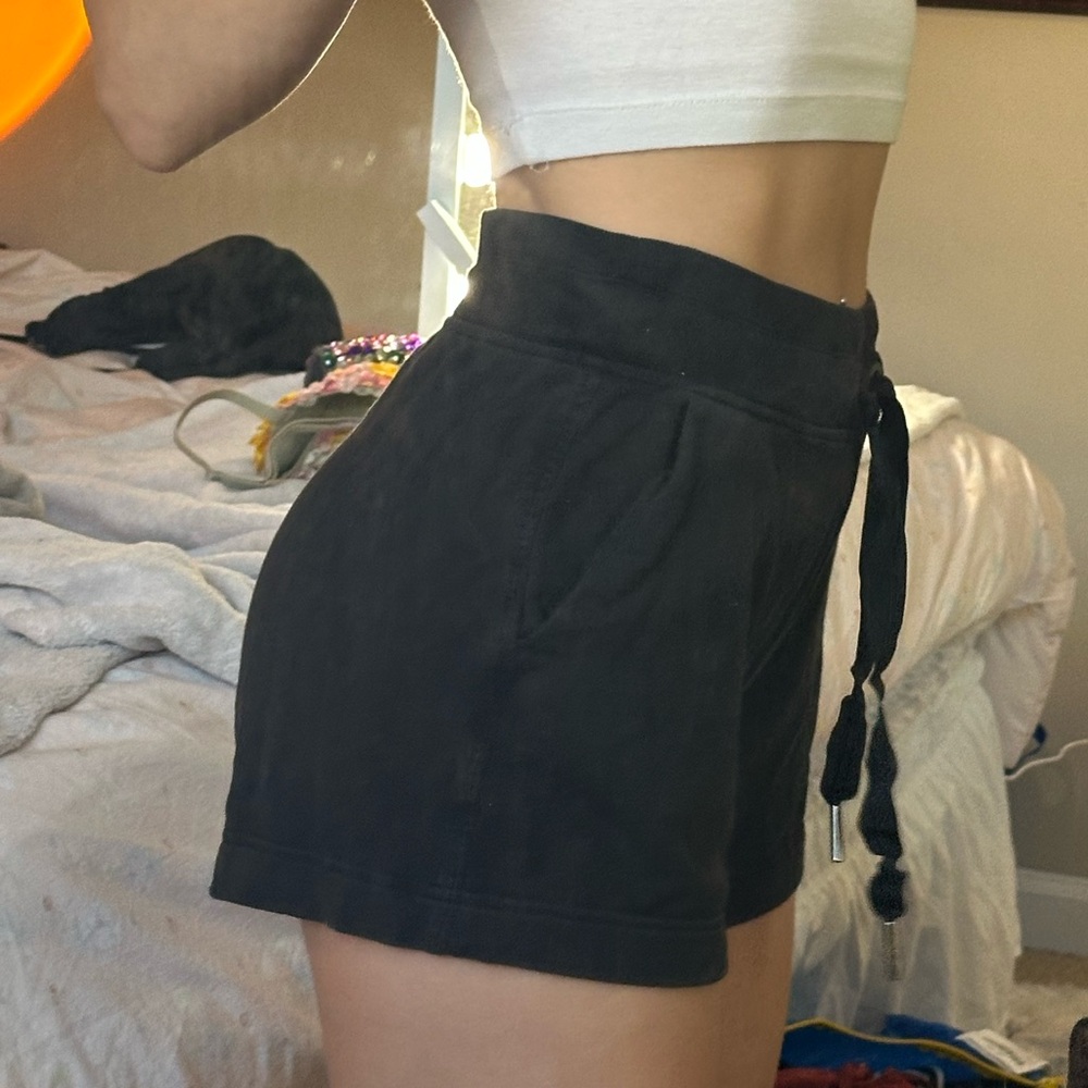 Athleta black women’s sweat shorts
